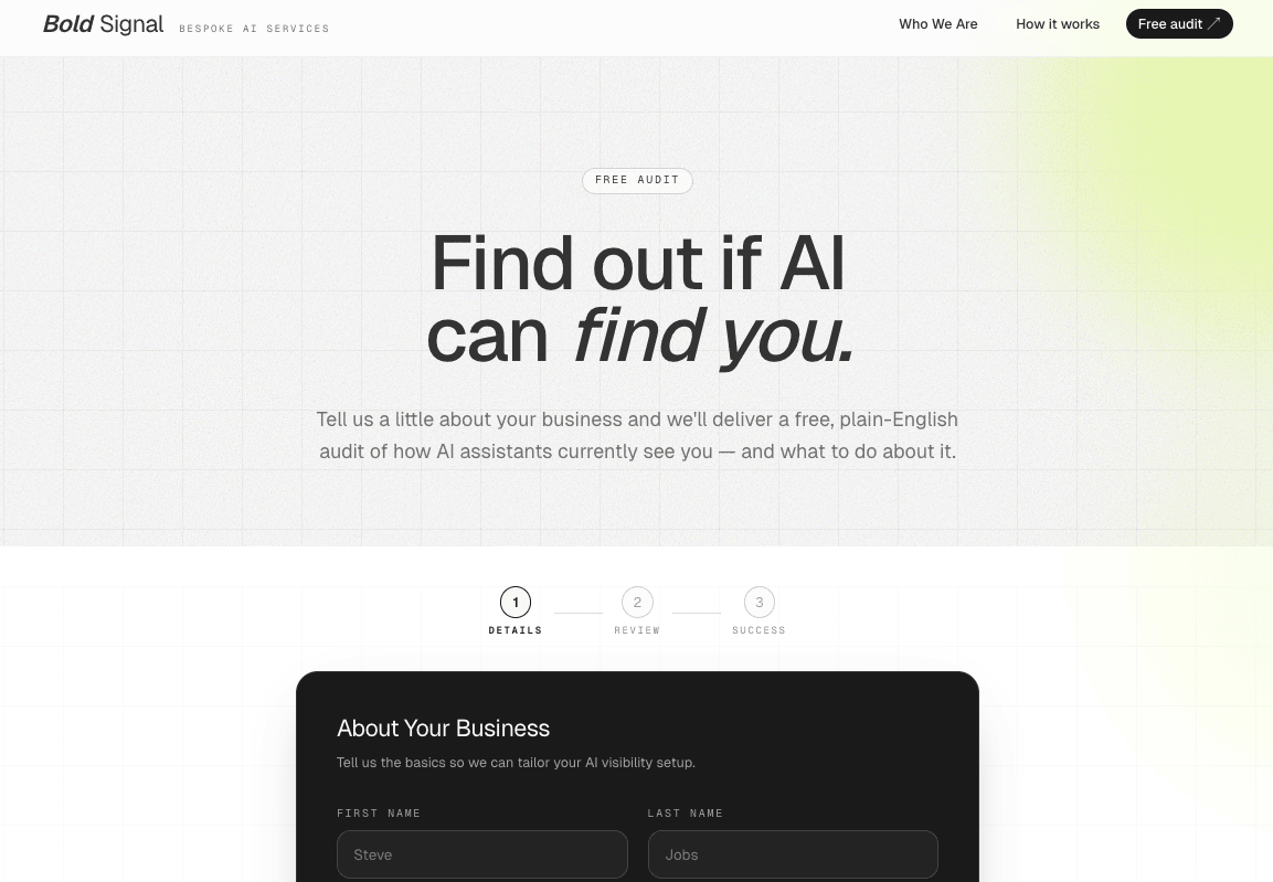 Bold Signal - AI Services