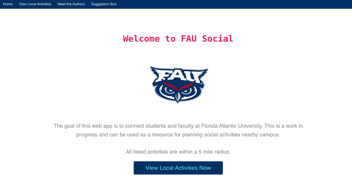 FAU Social App
