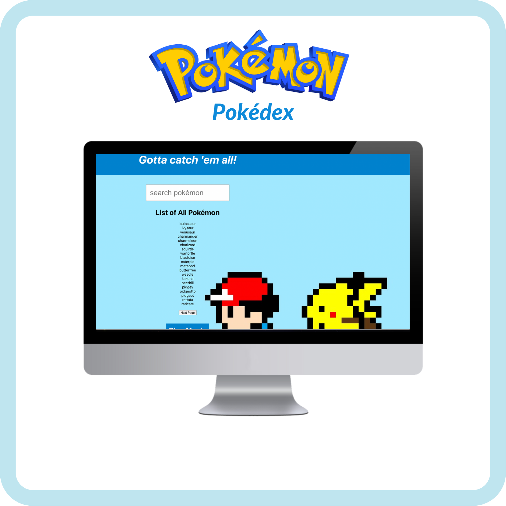 A pokedex web application based on Pokemon
