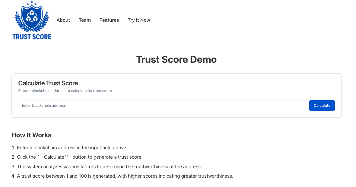 Trust Score App